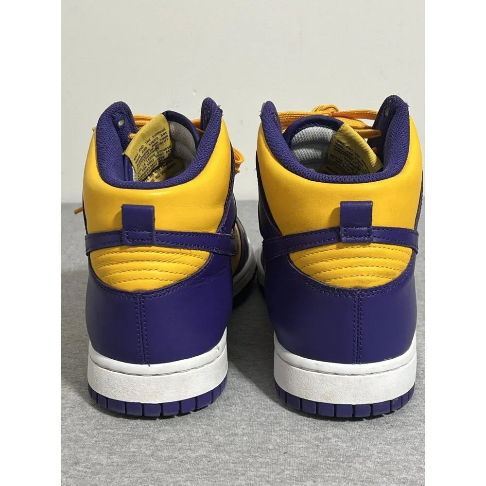 Nike‎ Dunk High Shoes Mens Size 11 Retro Basketball Lakers DD1399-500